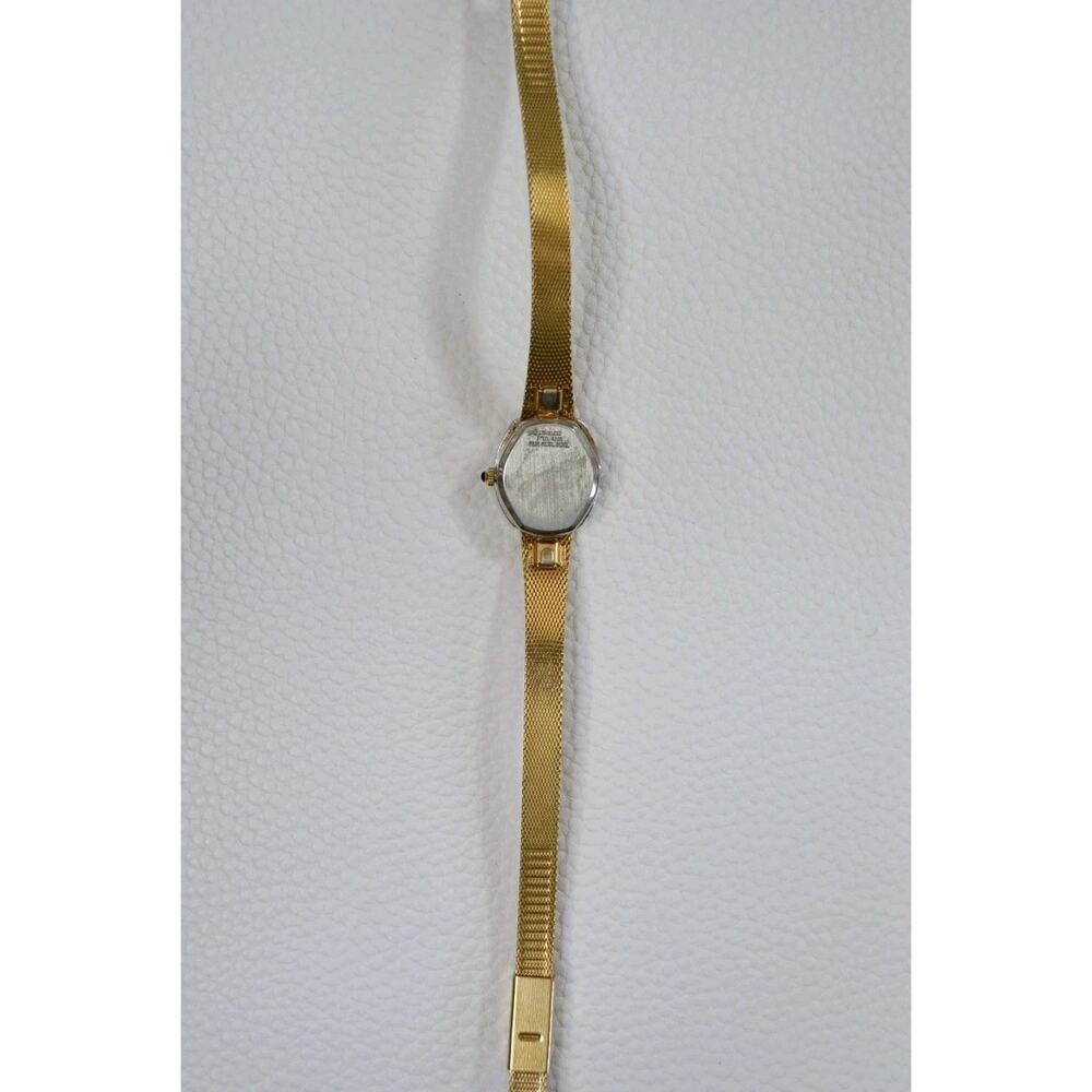 Vintage Dufonte Lucien Piccard Women's Gold Tone Oval Quartz Watch - Picture 8 of 16